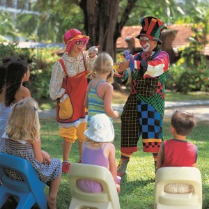 Clowns Entertaining children