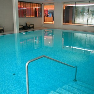 Inside pool over reception